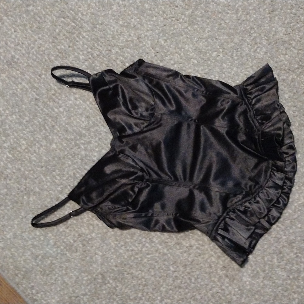 Black corset style top